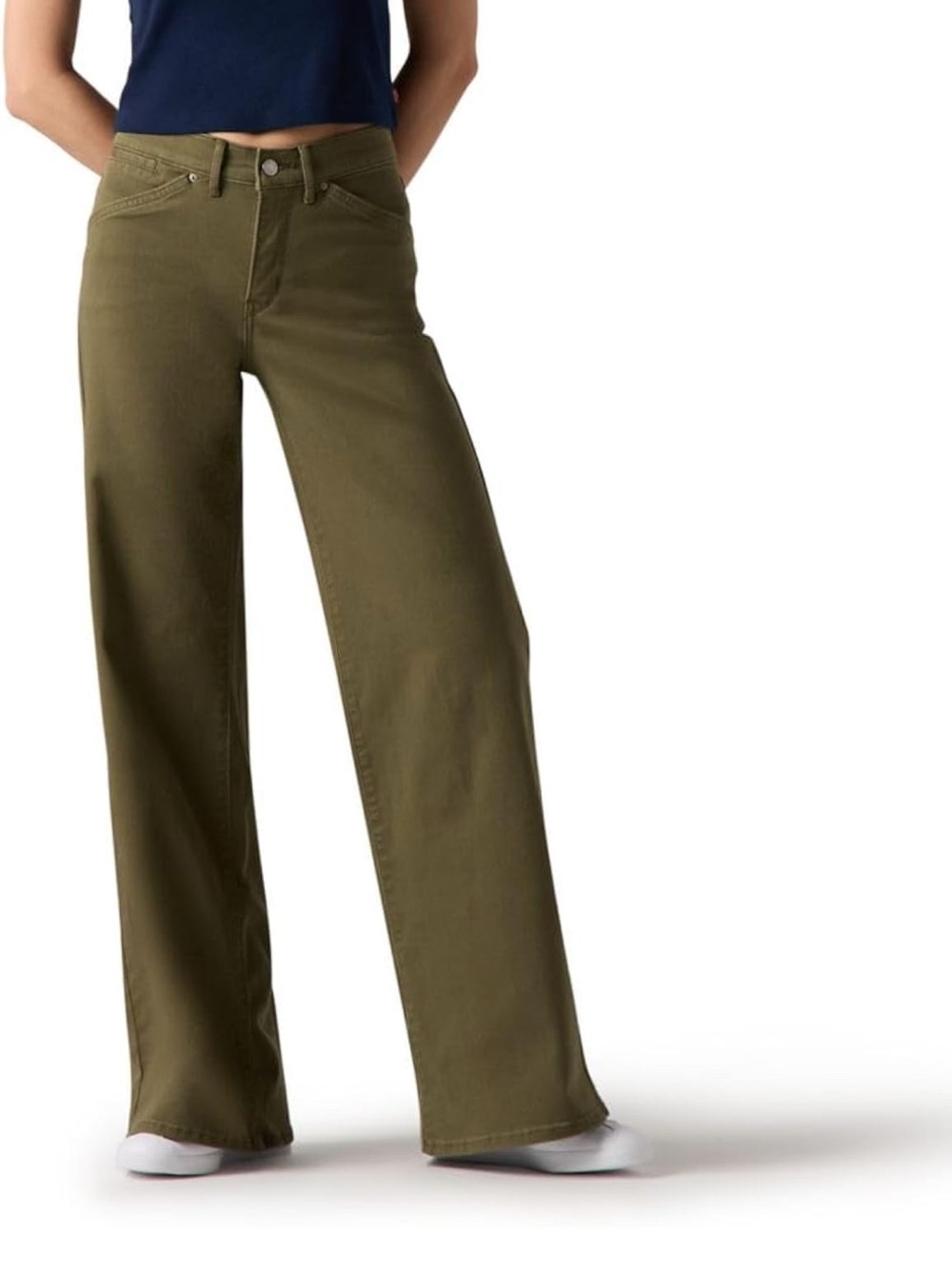 Levi's Womens 318 Wide Leg - Olive Green